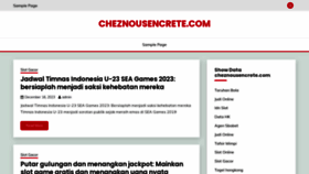 What Cheznousencrete.com website looked like in 2023 (This year)