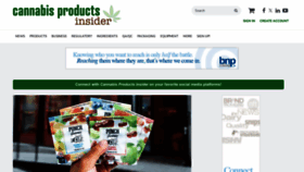 What Cannabisproductsinsider.com website looked like in 2023 (This year)