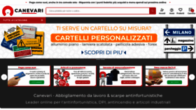 What Canevari-sicurezza.it website looked like in 2023 (This year)