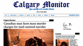 What Calgarymonitor.com website looked like in 2023 (This year)