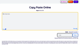 What Copy-paste.online website looked like in 2023 (This year)