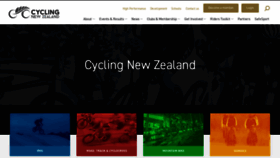 What Cyclingnewzealand.nz website looked like in 2023 (This year)