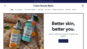 What Celinebeautymyths.com website looked like in 2023 (This year)