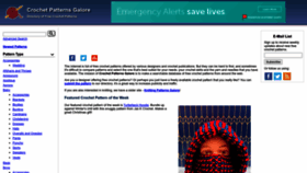 What Crochetpatternsgalore.com website looked like in 2023 (This year)