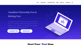 What Canadianpracticetest.com website looked like in 2023 (This year)