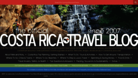 What Costaricatravelblog.com website looked like in 2023 (This year)