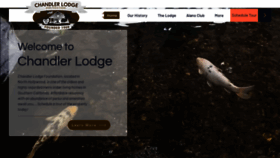 What Chandlerlodge.org website looked like in 2023 (This year)