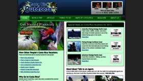 What Costaricaoutdoors.com website looked like in 2023 (This year)