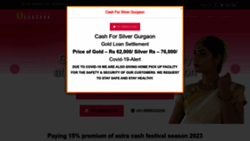 What Cashforsilvergurgaon.co.in website looked like in 2023 (This year)