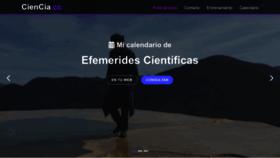 What Ciencia.cc website looks like in 2024 