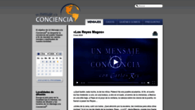 What Conciencia.net website looks like in 2024 