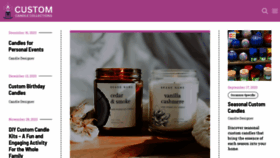 What Customcandlecollections.com website looks like in 2024 