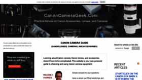 What Canoncamerageek.com website looks like in 2024 