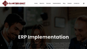 What Clusterknot.com website looked like in 2024 (2 years ago)
