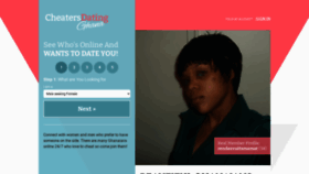 What Cheatersdatingghana.com website looks like in 2024 