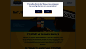 What Casanis.fr website looks like in 2024 