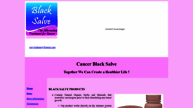 What Cancerblacksalve.com website looks like in 2024 