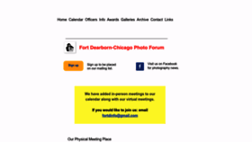 What Chicagophotoforum.org website looks like in 2024 