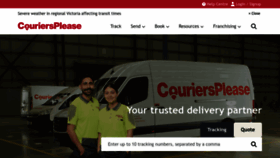 What Couriersplease.com.au website looks like in 2024 