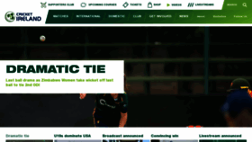 What Cricketireland.ie website looks like in 2024 