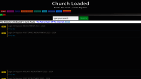 What Churchloaded.com website looks like in 2024 