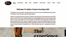 What Cafecreme.co.in website looks like in 2024 
