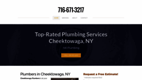What Cheektowaga-plumbers.com website looks like in 2024 