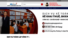 What Congtyaccvietnam.com website looks like in 2024 
