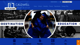 What Caldwellschools.org website looks like in 2024 