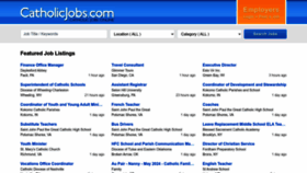 What Catholicjobs.com website looks like in 2024 