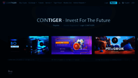 What Cointiger.com website looks like in 2024 