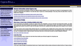 What Cyprusvisa.eu website looks like in 2024 