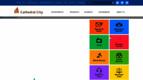 What Cathedralcity.gov website looks like in 2024 