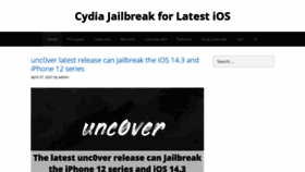 What Cydiajailbreak.info website looks like in 2024 
