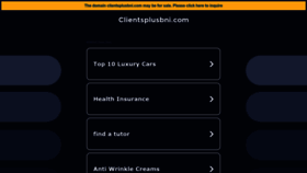 What Clientsplusbni.com website looks like in 2024 