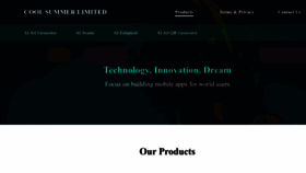 What Coolsummerdev.com website looked like in 2024 (1 year ago)