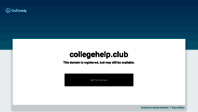 What Collegehelp.club website looked like in 2024 (2 years ago)