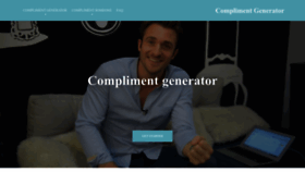 What Complimentgenerator.co.uk website looked like in 2024 (1 year ago)