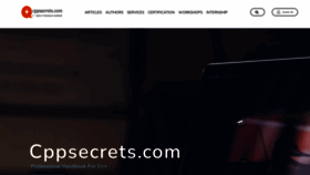 What Cppsecrets.com website looks like in 2024 