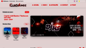 What Clubsoundz.fr website looks like in 2024 
