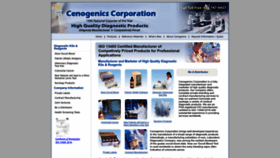 What Cenogenics.net website looks like in 2024 