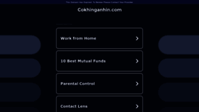 What Cokhinganhin.com website looks like in 2024 