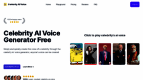 What Celebrityaivoice.net website looks like in 2024 