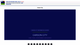 What Carsoncityinformationcenter.com website looks like in 2024 