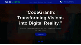 What Codegranth.com website looked like in 2024 (1 year ago)