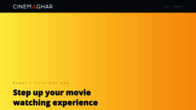 What Cinema-ghar.com website looks like in 2024 