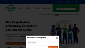 What Cnazone.com website looks like in 2024 