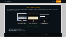 What Cashmining.xyz website looks like in 2024 