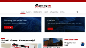 What Casopis-sifra.cz website looks like in 2024 