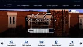 What Campbellcountywy.gov website looks like in 2024 